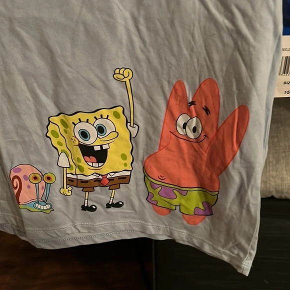 Blue Spongebob Graphic Tee - Picture 3 of 6